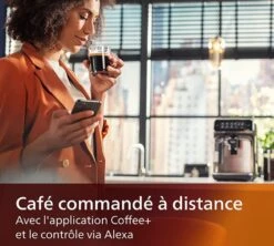 PHILIPS Series 3200 LatteGo Connectée EP3546/70 Garantie 3 Ans -Magasin De Machines À Café 3 machine cafe grain philips connecte 3546 70