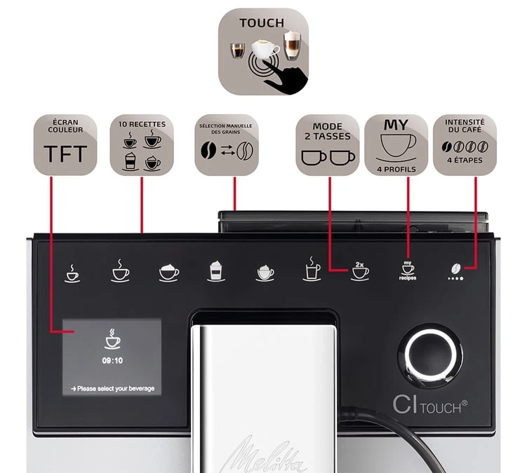 Melitta Caffeo CI-Touch Argent F630-101 Garantie 3 Ans 5 Melitta Caffeo CI-Touch Argent F630-101 Garantie 3 Ans – Image 3