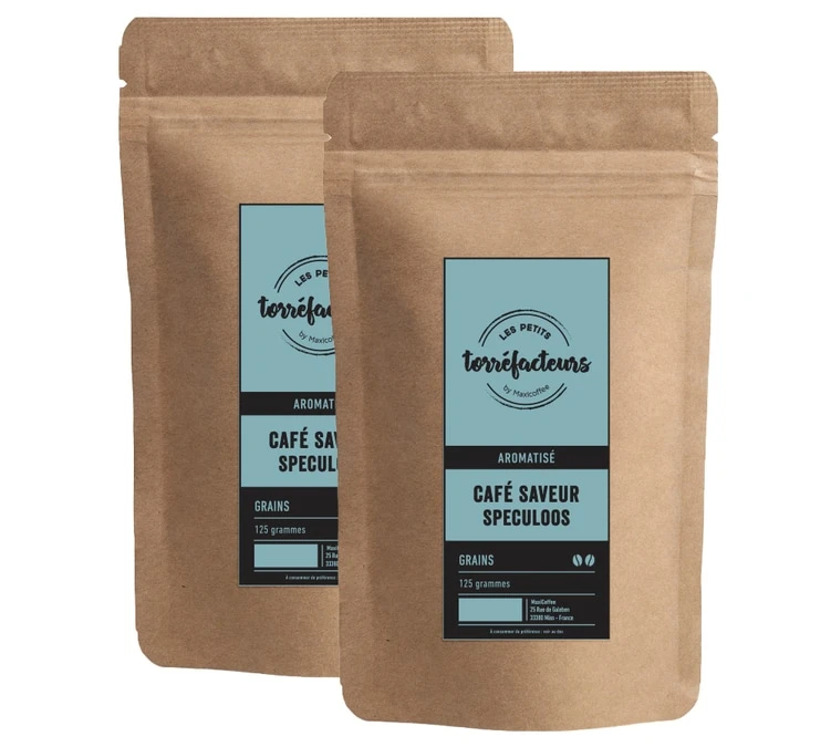 Café En Grains - Saveur Speculoos - 250g (2x125g) - Les Petits Torréfacteurs 3 Café En Grains - Saveur Speculoos - 250g (2x125g) - Les Petits Torréfacteurs