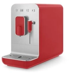 Smeg Machine à Café Avec Broyeur Et Buse Vapeur 1350 W BCC02RDMEU Rouge