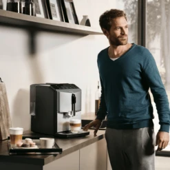 SIEMENS EQ300 - TF305E04 Inox Et Titane Métallisé - Garantie 3 Ans -Magasin De Machines À Café ambiance siemens new