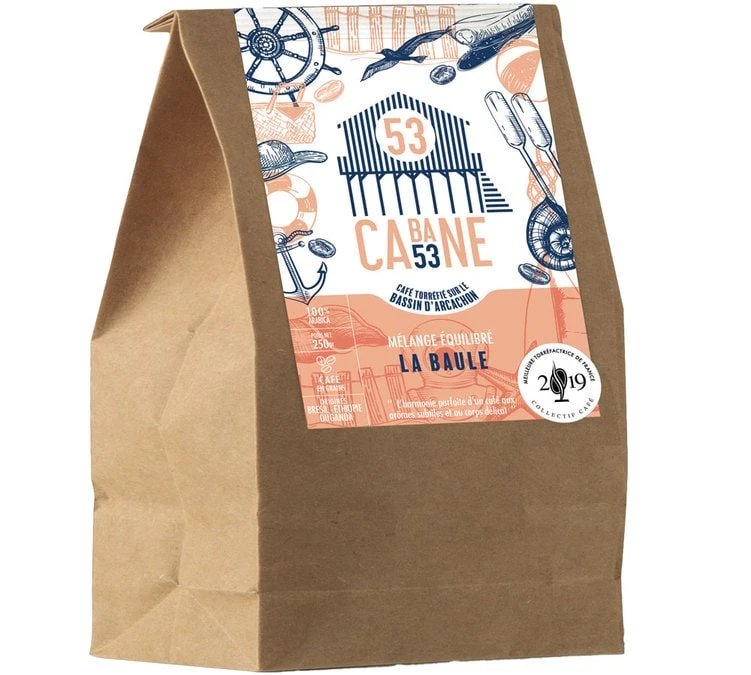 Café En Grains La Baule - 250g - Cabane 53 3 Café En Grains La Baule - 250g - Cabane 53