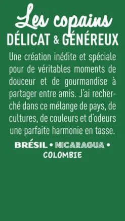 Café En Grains Les Copains - 1kg - Cafés Tchanqué 5 Café En Grains Les Copains - 1kg - Cafés Tchanqué -Magasin De Machines À Café cafe copains b 2