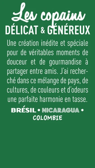 Café En Grains Les Copains - 1kg - Cafés Tchanqué 4 Café En Grains Les Copains - 1kg - Cafés Tchanqué – Image 2