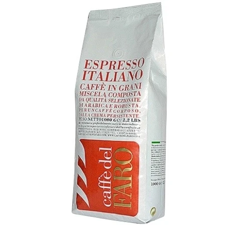 Café En Grain 1kg Espresso Italiano - CAFFE DEL FARO 3 Café En Grain 1kg Espresso Italiano - CAFFE DEL FARO