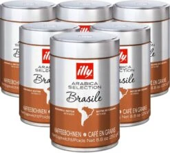 Café En Grains Illy Monoarabica Brasile - 6x250 Gr