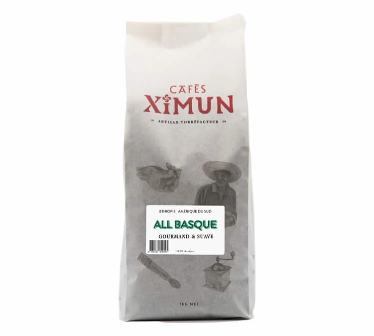 1kg Café En Grain All Basque Pur Arabica - CAFES XIMUN 3 1kg Café En Grain All Basque Pur Arabica - CAFES XIMUN