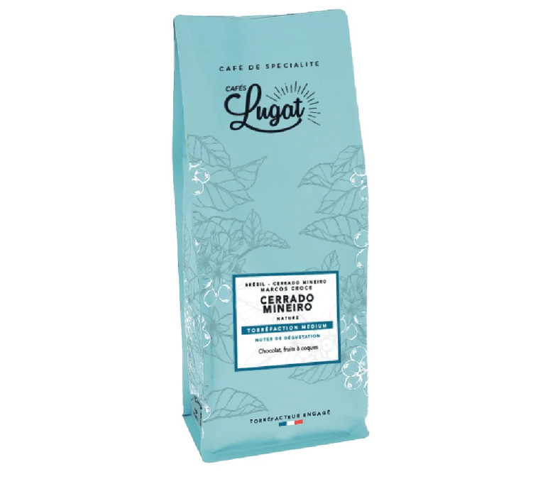 1kg Café En Grain Brésil Cerrado Mineiro - CAFES LUGAT 3 1kg Café En Grain Brésil Cerrado Mineiro - CAFES LUGAT