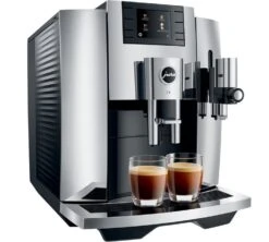 JURA E8 Chrome EB Smart Connect Offert Garantie 3 Ans -Magasin De Machines À Café expresso broyeur jura e8 chrome lateral