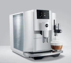 JURA E8 PianoWhite EB Smart Connect Offert Garantie 3 Ans -Magasin De Machines À Café expresso broyeur jura e8 pianowhite cappuccino