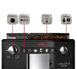 MELITTA Latticia F300-100 One Touch Garantie 3 Ans -Magasin De Machines À Café expresso broyeur melitta latticia silencieuse
