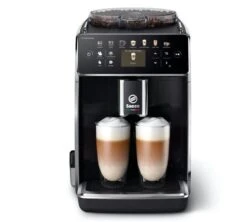 SAECO Gran Aroma SM6580/00 Noir Laqué Garantie 3 Ans -Magasin De Machines À Café expresso broyeur saeco gran aroma face