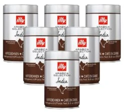Lot Café En Grains Illy Monoarabica Inde - 6x250g - Illy