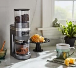 Moulin à Café KITCHENAID Artisan 5KCG8433EMS Gris étain -Magasin De Machines À Café kitchenaid moulin gris 4