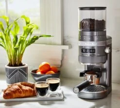 Moulin à Café KITCHENAID Artisan 5KCG8433EMS Gris étain -Magasin De Machines À Café kitchenaid moulin gris 5