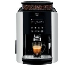 Krups Arabica Noire Argent YY3075FD -Magasin De Machines À Café machine a cafe krups yy3075fd face