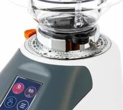 Moulin à Café QUAMAR Nemo-Q/E Blanc Mat Et Gris Bleu -Magasin De Machines À Café quamar nemoqe blanc 3