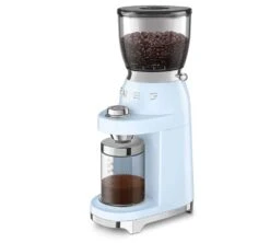 Moulin à Café SMEG Bleu Azur CGF01PBEU Années 50 -Magasin De Machines À Café smeg broyeur bleu 3